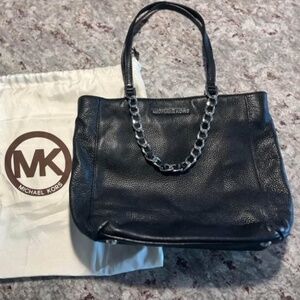 Michael Kors Black Leather Handbag